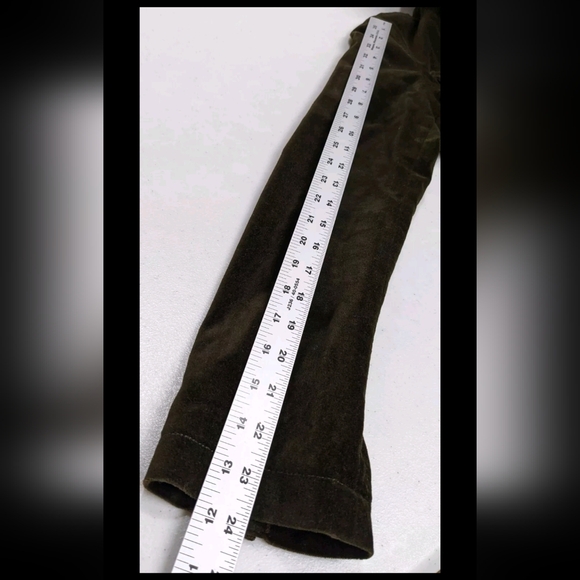 Ann Taylor Loft Velvet Coat Jacket Quilt Lined Green M 90s Y2K Steampunk - Picture 6 of 10